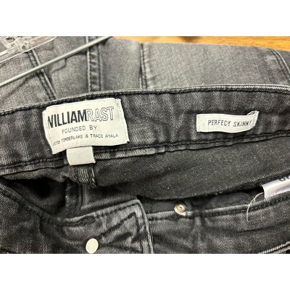 William Rast Black Mid Rise Dark Wash Classic Denim Prefect Skinny Jeans Size 28 - Picture 5 of 7